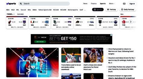 Yahoo Sport: News, scores, videos, fantasy games, schedules .